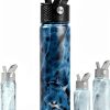Konokyo Insulated Water Bottle Stainless Steel Marble Ocean-4