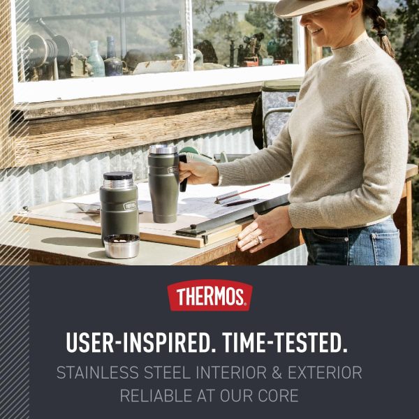 Thermos Stainless King Travel Mug Vacuum Insulation Handle-4