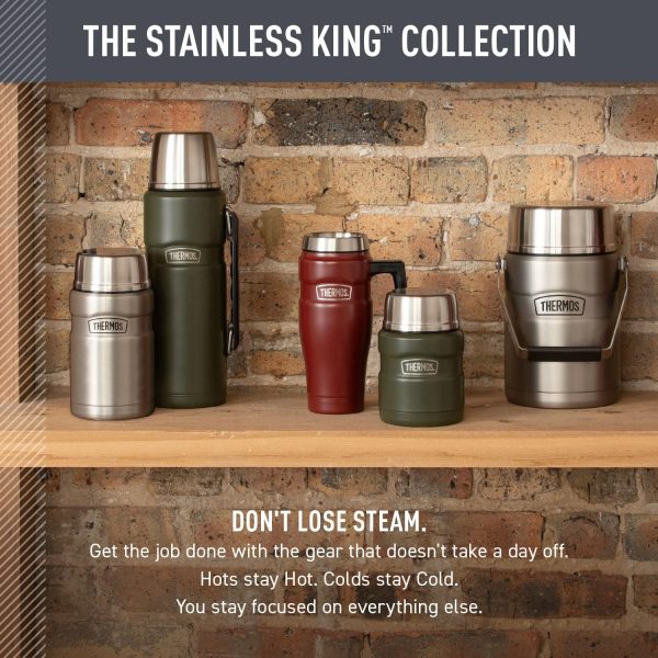 Thermos Stainless King Travel Mug Vacuum Insulation Handle-5
