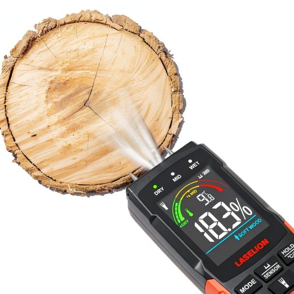 LASELION Moisture Meter Dual Modes Pin Pinless Wood-6
