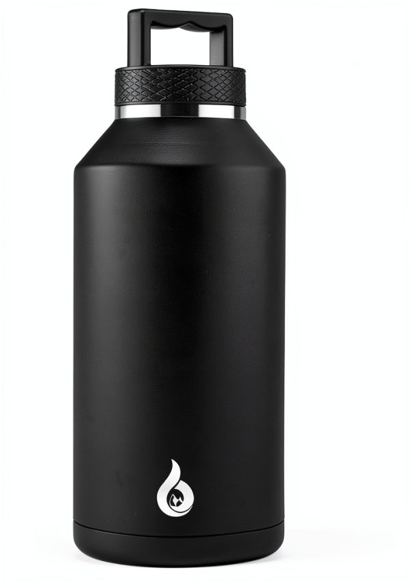 BJPKPK Insulated Water Bottle Stainless Steel 64oz Black-2