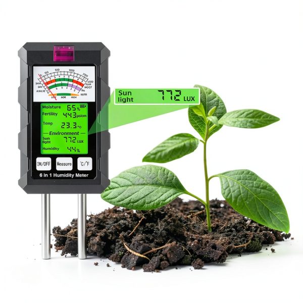 Lanbojindi Soil Tester Digital Moisture pH Temperature-5