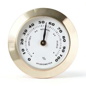 Sluswallow Analog Hygrometer Humidity Monitor Glass Metal-0