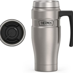 Thermos Stainless King Travel Mug Vacuum Insulation Handle-0