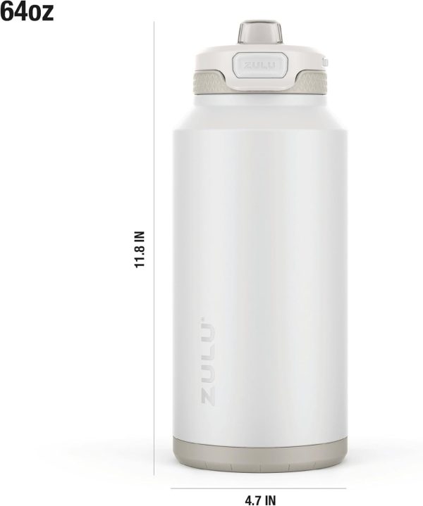 ZULU Powerfill Pro Stainless Steel Water Bottle Quick Fill-3
