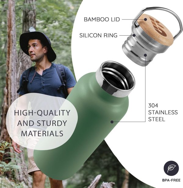 Bambaw Insulated Water Bottle Stainless Steel Eco Friendly-1