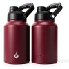 BJPKPK Insulated Water Bottle Stainless Steel 64oz Brick Red-1