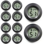 LemonBest Mini Hygrometer Thermometer 10 Pack ABS Multi Room-0