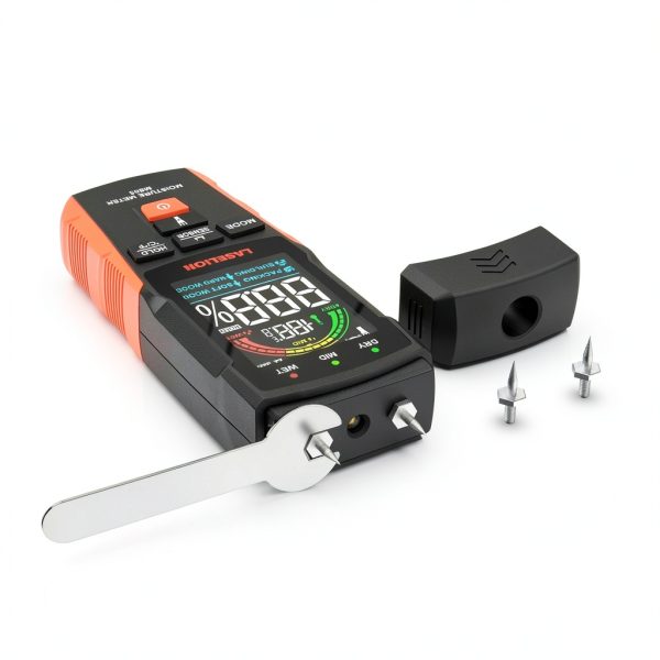 LASELION Moisture Meter Dual Modes Pin Pinless Wood-7