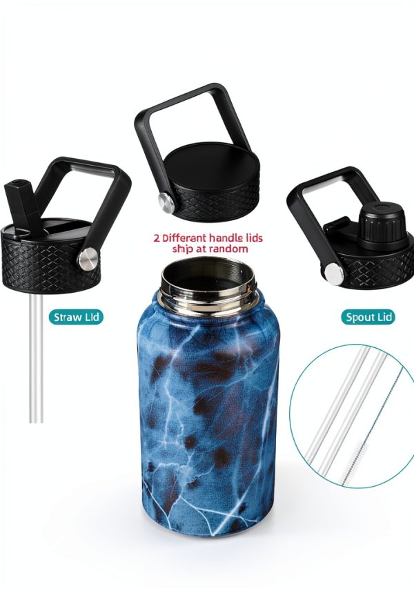 Konokyo Insulated Water Bottle Stainless Steel Marble Ocean-2