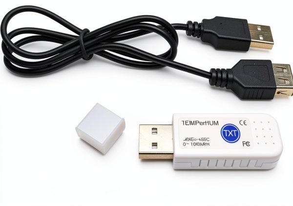 TEMPerHUM PC USB Hygrometer Thermometer Blue Digital Monitor-1