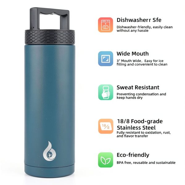 BJPKPK Insulated Water Bottle Stainless Steel Leakproof-1