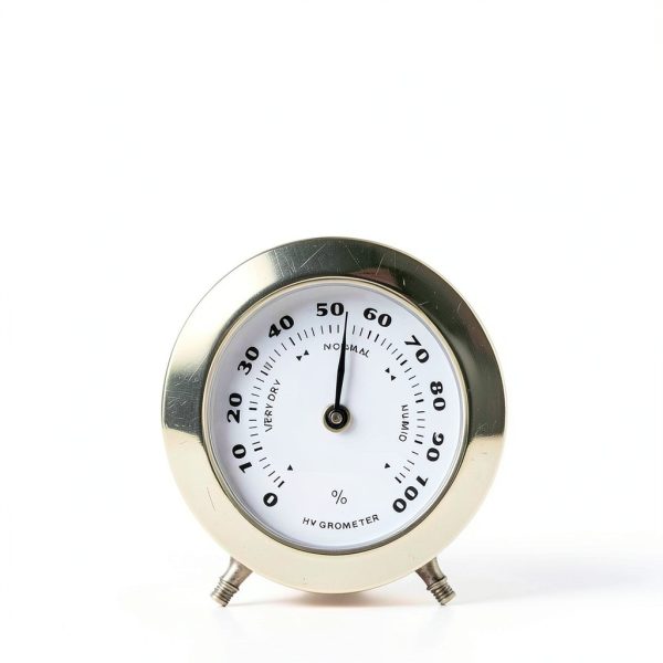 Sluswallow Analog Hygrometer Humidity Monitor Glass Metal-5