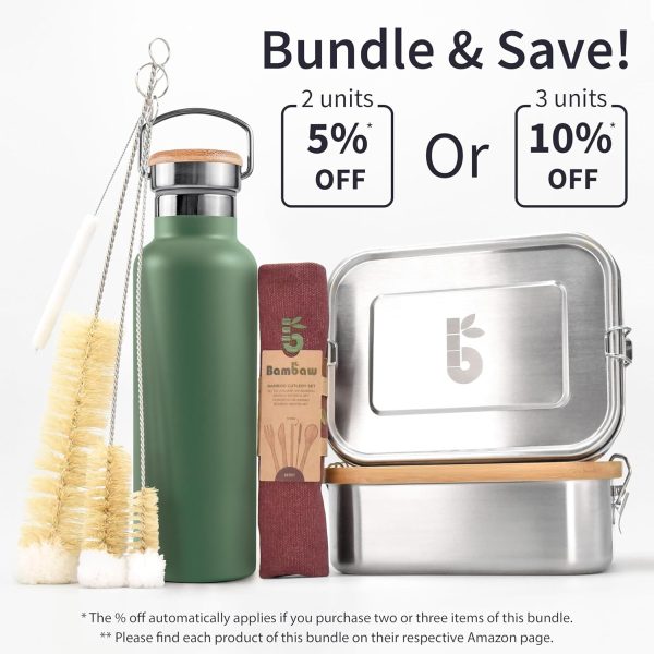 Bambaw Insulated Water Bottle Stainless Steel Eco Friendly-7