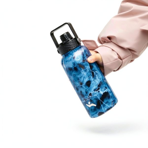 Konokyo Insulated Water Bottle Stainless Steel Marble Ocean-5