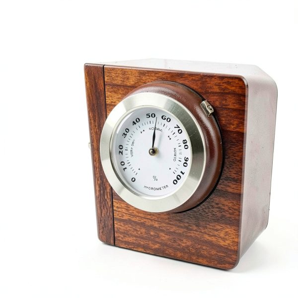 Sluswallow Analog Hygrometer Humidity Monitor Glass Metal-2