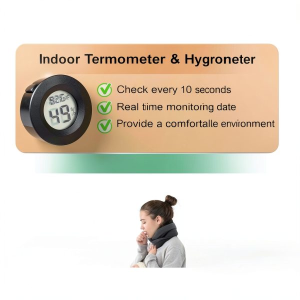 LemonBest Mini Hygrometer Thermometer 10 Pack ABS Multi Room-2