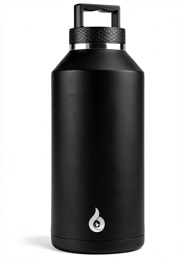 BJPKPK Insulated Water Bottle Stainless Steel 64oz Black-0