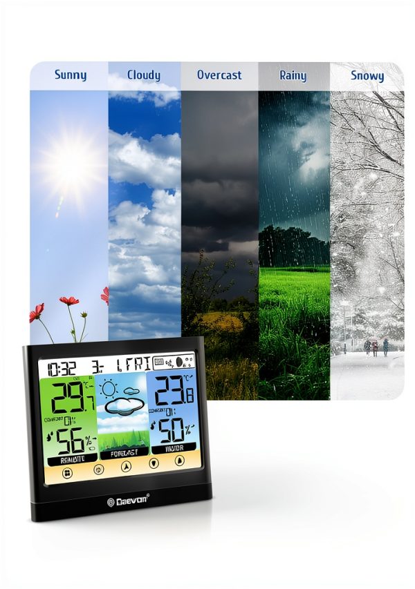 Geevon Weather Station Wireless Indoor Outdoor Thermometer-6