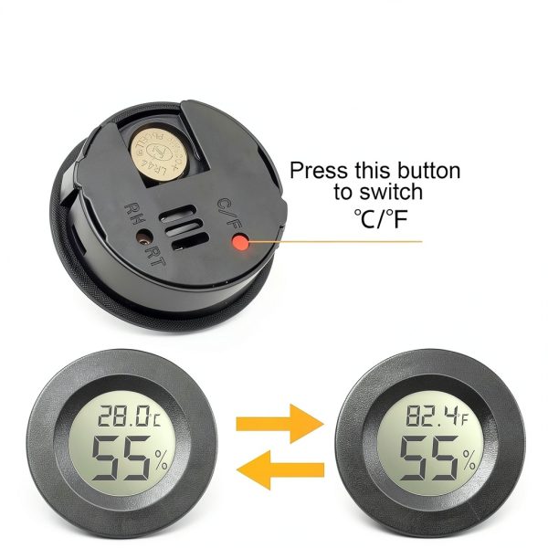 LemonBest Mini Hygrometer Thermometer 10 Pack ABS Multi Room-4