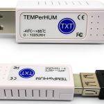 TEMPerHUM PC USB Hygrometer Thermometer Blue Digital Monitor-0
