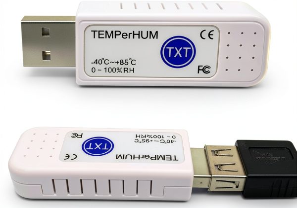 TEMPerHUM PC USB Hygrometer Thermometer Blue Digital Monitor-0