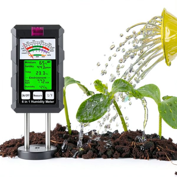 Lanbojindi Soil Tester Digital Moisture pH Temperature-4