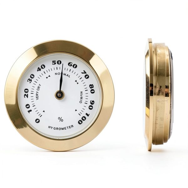 Sluswallow Analog Hygrometer Humidity Monitor Glass Metal-1