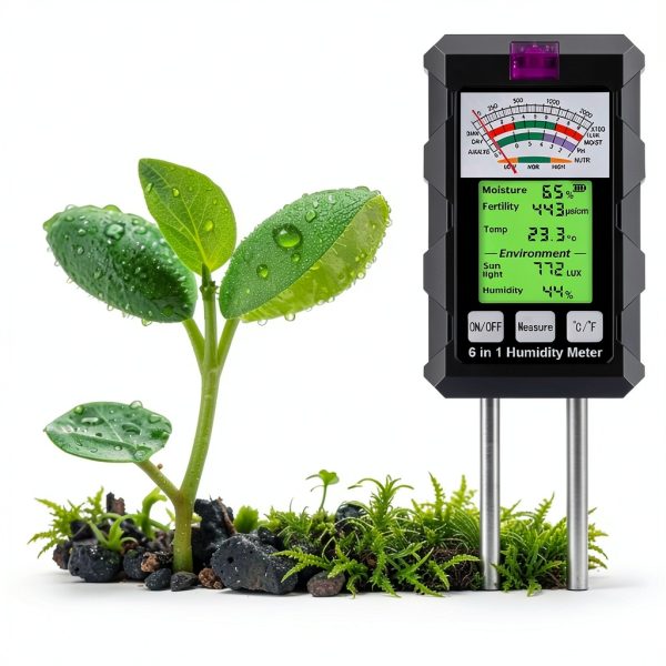 Lanbojindi Soil Tester Digital Moisture pH Temperature-3
