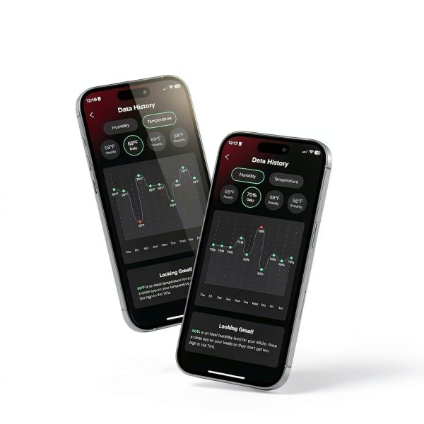 Klaro Humidor Hygrometer CASEELEGANCE WiFi Monitor-2