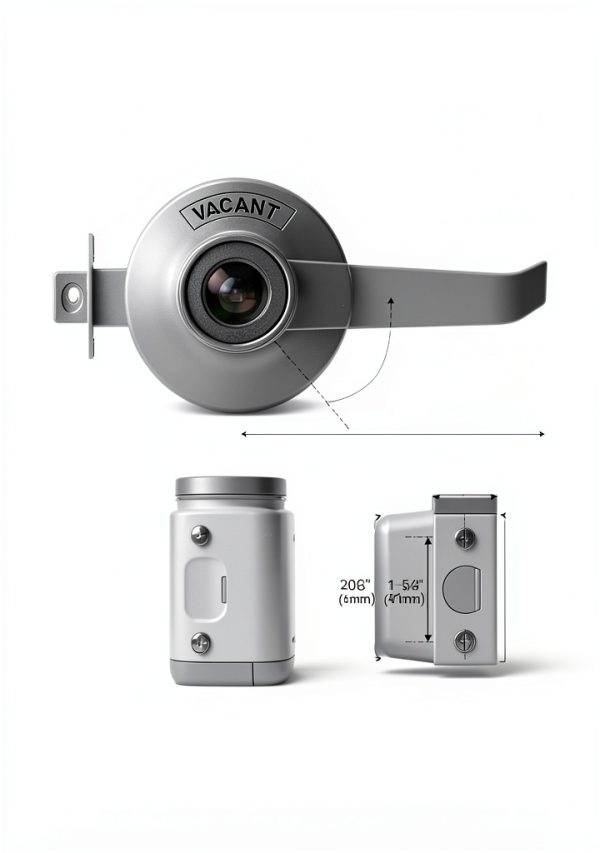 Privacy Indicator Door Lock Polar Tangro ANSI Grade 2 Stainless Steel-6