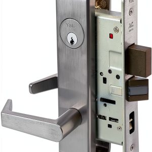 Yale Mortise Lockset AUCN8847FL x 626 Satin Chrome RH Field Reversible-0