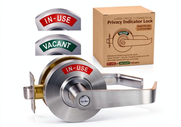 Privacy Indicator Door Lock Polar Tangro ANSI Grade 2 Stainless Steel-0