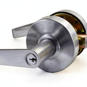 Grade 2 Cylindrical Storeroom Lock MONT HARD Fire-Rated Chrome-0