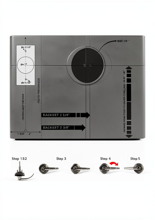 Privacy Indicator Door Lock Polar Tangro ANSI Grade 2 Stainless Steel-7