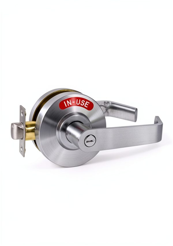 Commercial Grade Bathroom Door Lock Polar Tangro Chrome Privacy Lever-3
