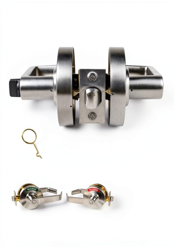 Commercial Grade Bathroom Door Lock Polar Tangro Chrome Privacy Lever-5